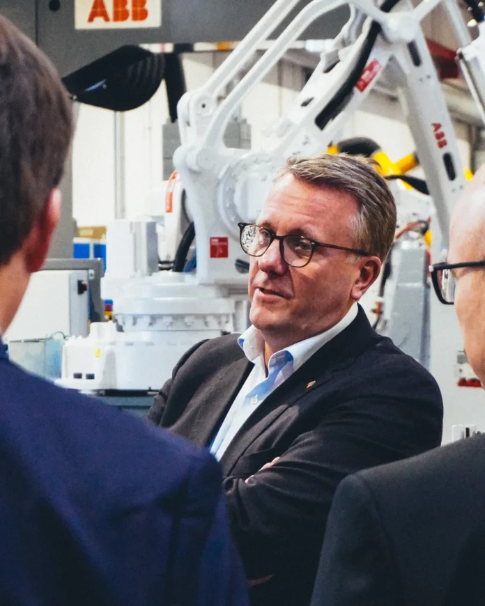 Morten Bødskov besøg, DanRobotics