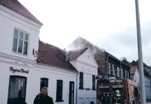 Brand i bageri. Foto: AVISEN