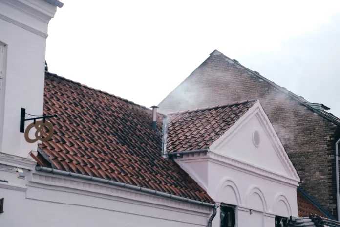 Brand i bageri. Foto: AVISEN