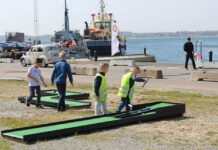 Havnens Oase åbner igen: Gratis minigolf og mooncars ved Lillebælt