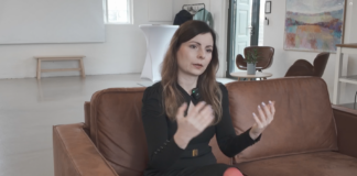 Billede af Cecilie R. Schultz under interview 25.02.03