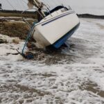 Bøgeskov strand haveret lystsejler