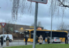 Bil og bybus kørt sammen i Fredericia