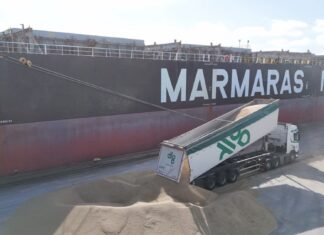 66.000 tons foderbyg lastes i Fredericia Havn i påsken