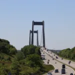 Den ny Lillebæltsbro motorvej fra middelfart