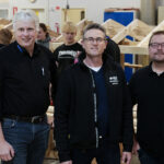 EUC Lillebælt, uddannelseschef Henning Aaberg, underviser John Bruun Lyng og uddannelsesleder Benny Ziegler