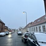 Sne Fredericia isglat koldt vinter