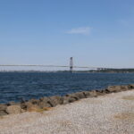 Den ny Lillebæltsbro fra Middelfartsiden mod Fyn