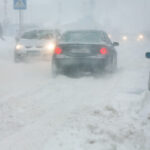 Winter Traffic, low visibility
