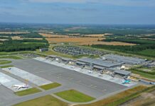 Fly sikkerhedslandede i Billund Lufthavn