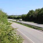 motorvej mod fyn med træer