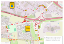 Stakkesvang spærres under motorvejen i to måneder på grund af fjernvarmearbejde
